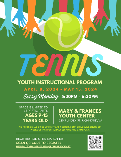 Tennis Instructional Program Flyer